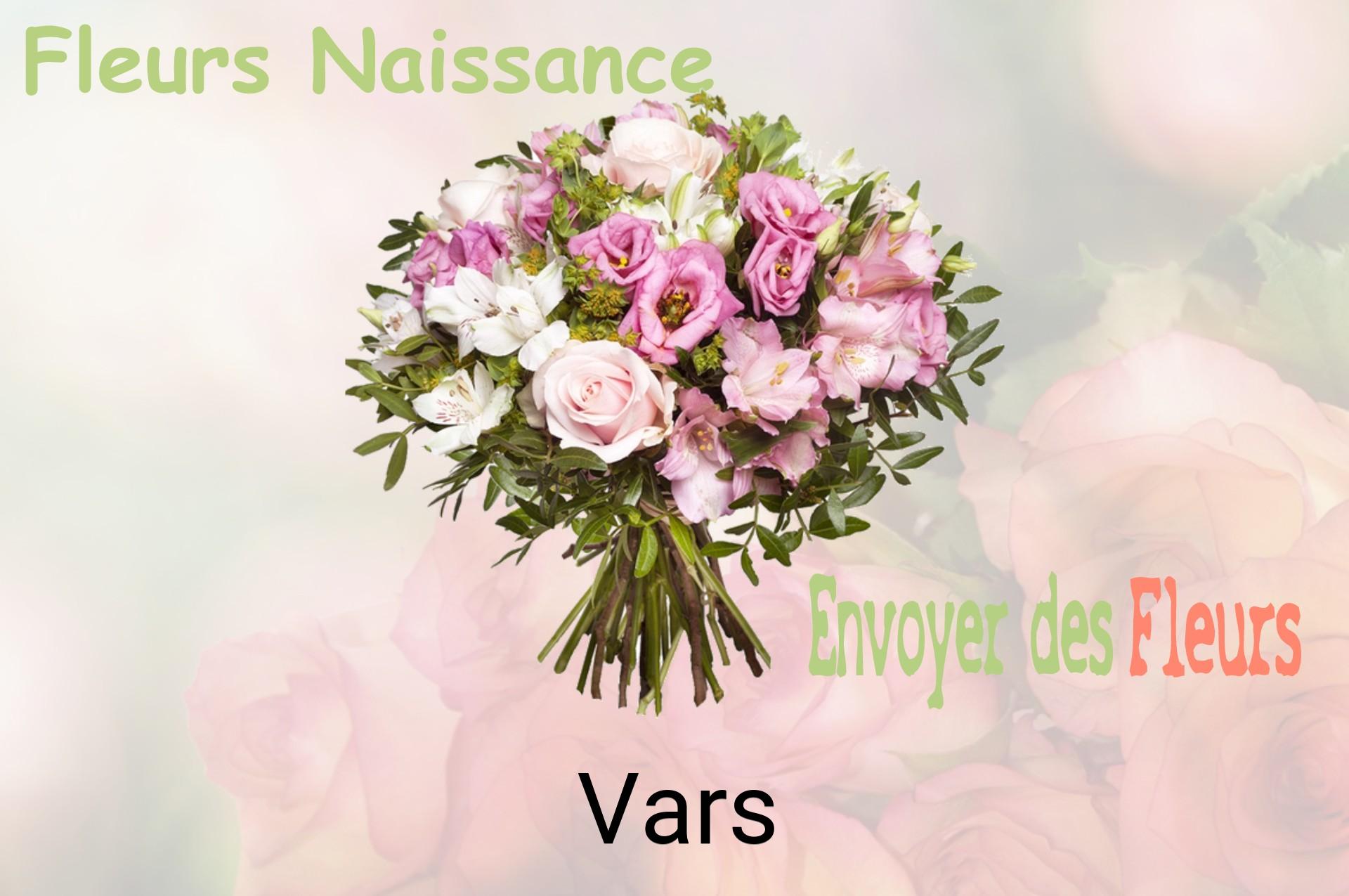 Bouquet de fleurs de naissance livré à Vars