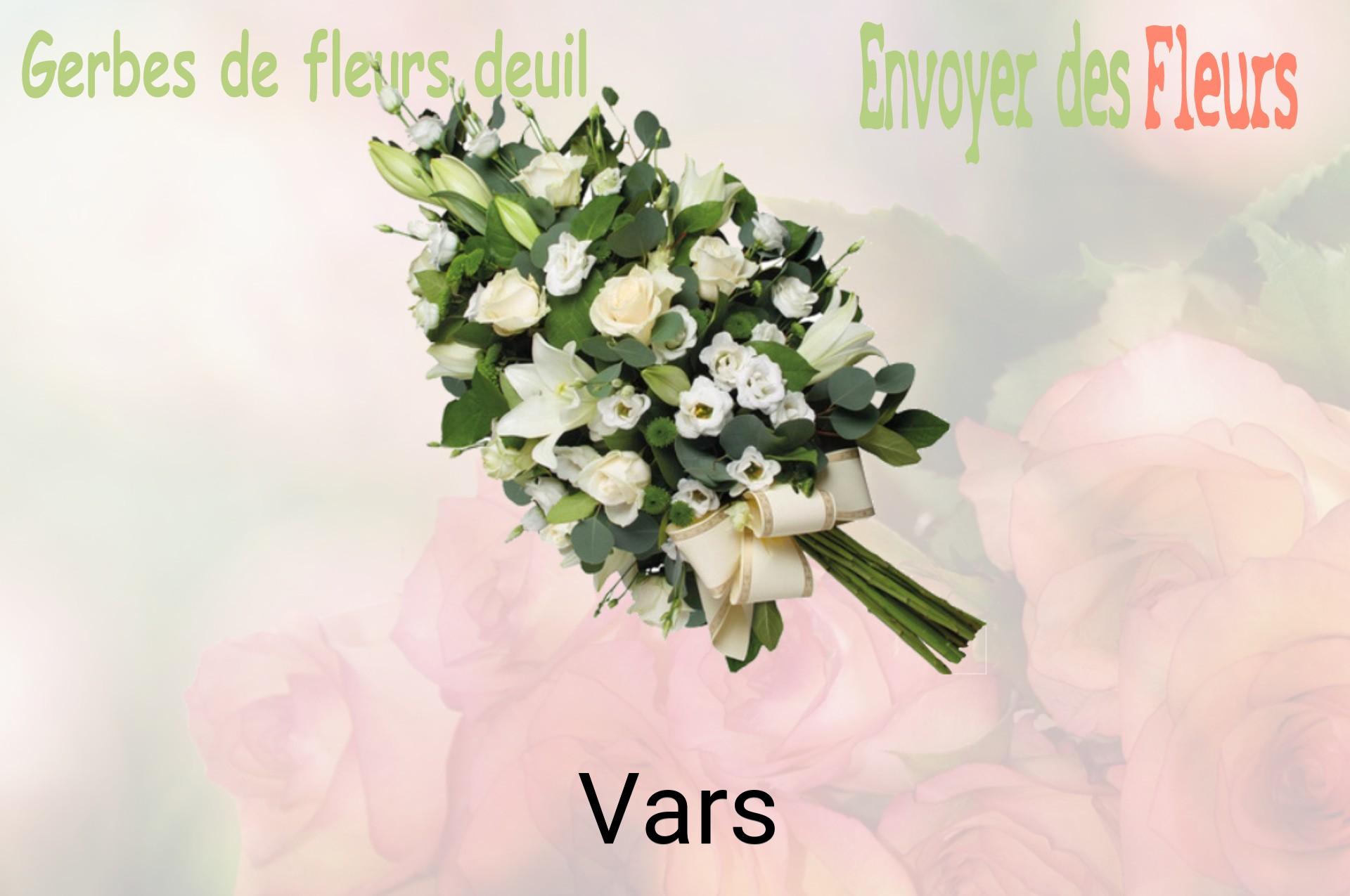 Gerbe de fleurs de deuil livrée à Vars